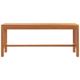Garden Bench 110 cm Solid Wood Eucalyptus - Side View