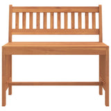 Garden Bench 80 cm Solid Wood Eucalyptus - Side View