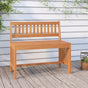Garden Bench 80 cm Solid Wood Eucalyptus