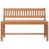 Garden Bench 110 cm Solid Wood Eucalyptus - Side View