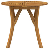 Garden Table Ø 85 cm Solid Wood Acacia - Side View