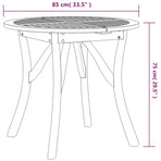 Garden Table ?85 cm Solid Wood Acacia