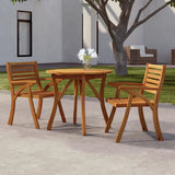 Garden Table ?85 cm Solid Wood Acacia