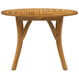 Garden Table ?110 cm Solid Wood Acacia - Side View