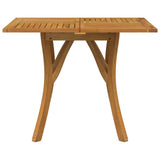 Garden Table 85x85x75 cm Solid Wood Acacia - Side View