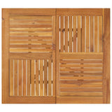 Garden Table 85x85x75 cm Solid Wood Acacia - Top-Down View