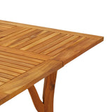 Garden Table 85x85x75 cm Solid Wood Acacia - 45-Degree Angle