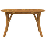Garden Table 150x90x75 cm Solid Wood Acacia - Side View
