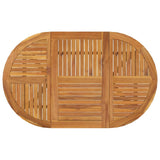 Garden Table 150x90x75 cm Solid Wood Acacia - Top-Down View