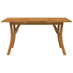 Garden Table 150x90x75 cm Solid Wood Acacia