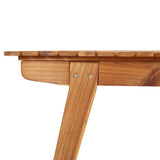 Garden Table 150x90x75 cm Solid Wood Acacia - 45-Degree Angle