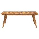 Garden Table 200x90x75 cm Solid Wood Acacia - Side View