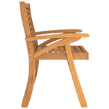 Garden Chairs 2 pcs 58x58x87 cm Solid Wood Acacia - 45-Degree Angle