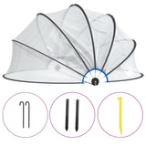 Pool Dome Round 376x188 cm PVC - Front View