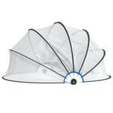 Pool Dome Round 376x188 cm PVC - Side View