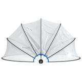 Pool Dome Round 376x188 cm PVC - Top-Down View