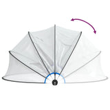 Pool Dome Round 376x188 cm PVC - Rear View