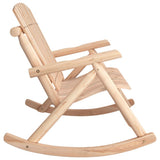 2-Seater Garden Rocking Bench 123x96x102 cm Solid Wood Spruce