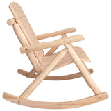 2-Seater Garden Rocking Bench 123x96x102 cm Solid Wood Spruce - Top-Down View