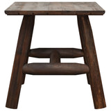 Side Table 49x49x50 cm Solid Wood Spruce - Side View