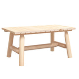 Coffee Table 90x50x41 cm Solid Wood Spruce - Front View