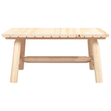 Coffee Table 90x50x41 cm Solid Wood Spruce - Side View