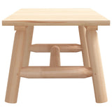 Coffee Table 90x50x41 cm Solid Wood Spruce - Top-Down View