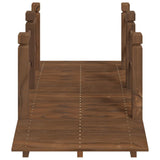 Garden Bridge with Railings 150x67x56cm Solid Wood Spruce - Top-Down View