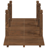 Garden Bridge with Chain Railings 150x67x56cm Solid Wood Spruce - Top-Down View