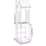 Play Tower 52.5X46.5X206.5 Cm Solid Wood Pine - Low Angle