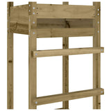 Play Tower 52.5x46.5x206.5 cm Impregnated Wood Pine - Rear View