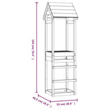 Play Tower 53x46.5x194 cm Impregnated Wood Pine - Low Angle