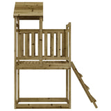 Outdoor Playset 53x110x214 cm Impregnated Wood Pine - 45-Degree Angle