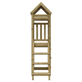 Outdoor Playset 52.5X110.5X214 Cm Impregnated Wood Pine - Rear View