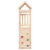 Play Tower with Rockwall 53x110.5x214 cm Solid Wood Pine - Side View