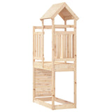 Play Tower with Rockwall 53x110.5x214 cm Solid Wood Pine - 45-Degree Angle