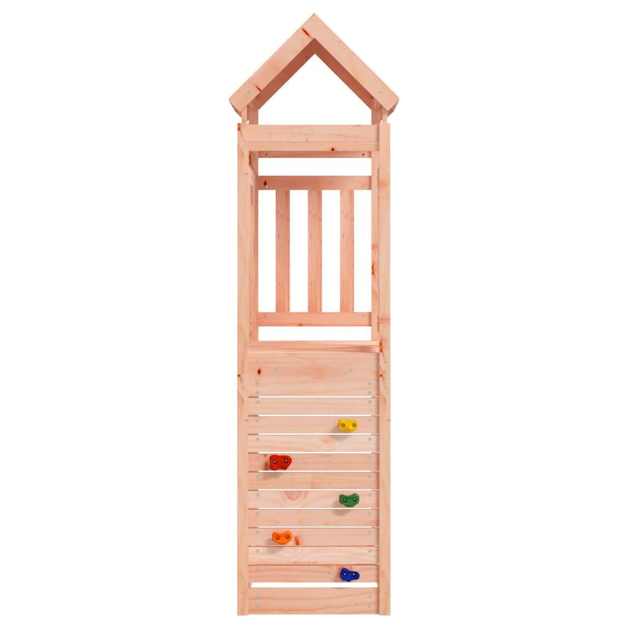Play Tower with Rockwall 53x110,5x214 cm Solid Wood Douglas