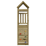 Play Tower with Rockwall 53x110.5x214 cm Impregnated Wood Pine - Side View