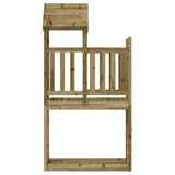 Play Tower with Rockwall 53x110.5x214 cm Impregnated Wood Pine - Top-Down View