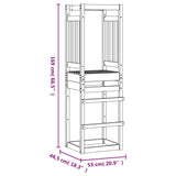 Play Tower 53x46.5x169 cm Solid Wood Pine - Low Angle