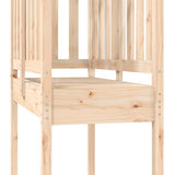 Play Tower 52.5x110.5x214 cm Solid Wood Pine - Rear View