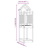 Play Tower 52.5x110.5x214 cm Solid Wood Pine - Low Angle