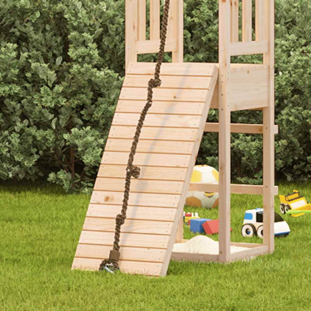 Play Climbing Wall with Rope 44.5x5x108 cm Solid Wood Pine