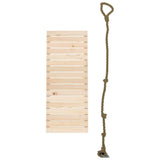 Play Climbing Wall with Rope 44.5x5x108 cm Solid Wood Pine - Side View