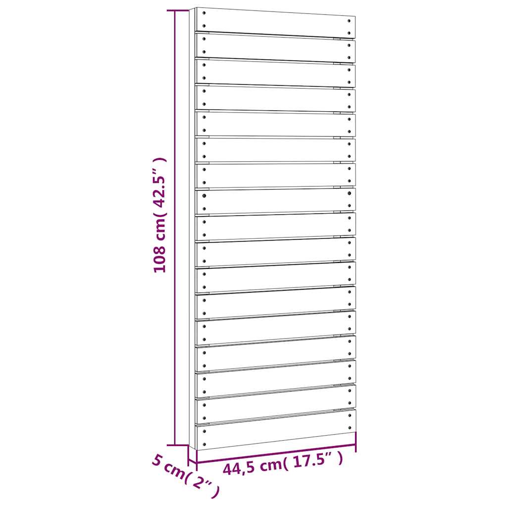 Play Climbing Wall with Rope 44.5x5x108 cm Solid Wood Pine