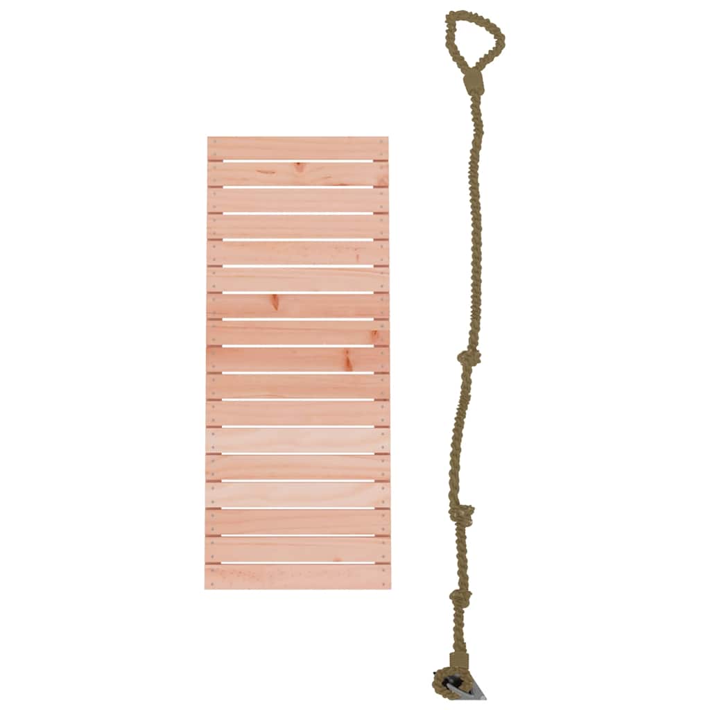 Play Climbing Wall with Rope 44.5x5x108 cm Solid Wood Douglas
