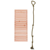 Play Climbing Wall with Rope 44.5x5x108 cm Solid Wood Douglas - Side View
