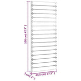 Play Climbing Wall with Rope 44.5x5x108 cm Solid Wood Douglas - Low Angle
