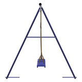 Play Swings 2 pcs Blue 265x156.5x155.5 cm Polypropylene - Top-Down View