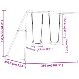 Play Swings 2 pcs Blue 265x156.5x155.5 cm Polypropylene